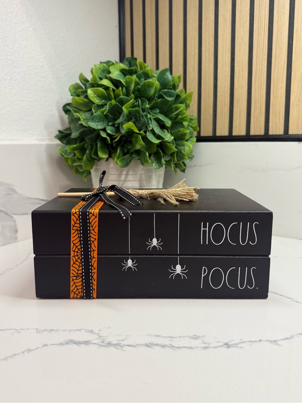 Hocus Pocus Black Decorative Book Stack - Halloween Home Accent